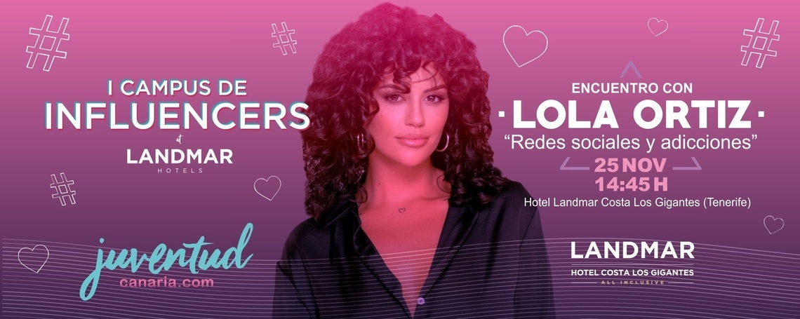 ein Plakat für eine Veranstaltung mit einer Frau namens lola ortiz