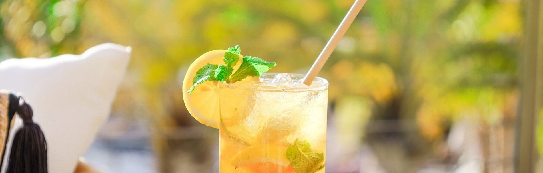 Refreshing drink with mint & lemon at All Inclusive | Landmar Hotels | Tenerife South | Official Web.
