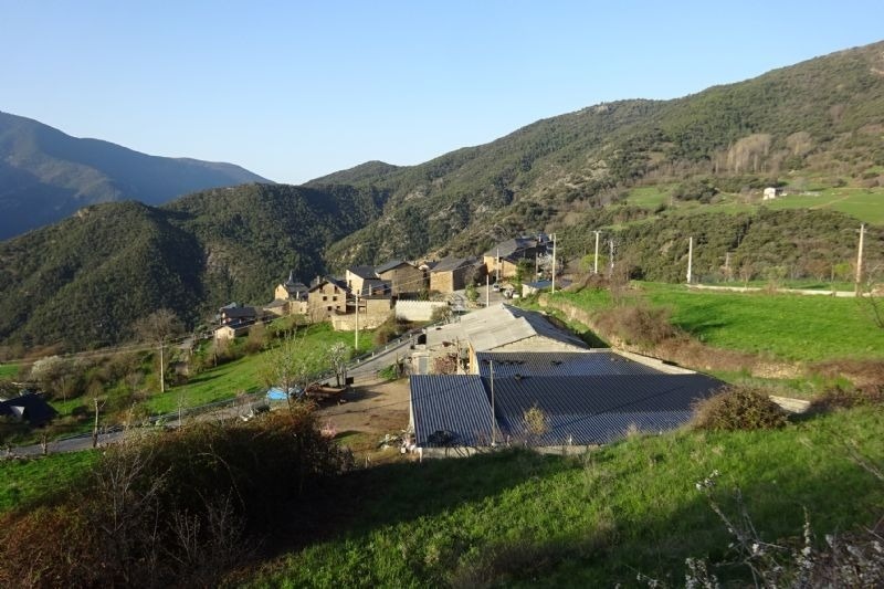 a small village in the middle of a valley