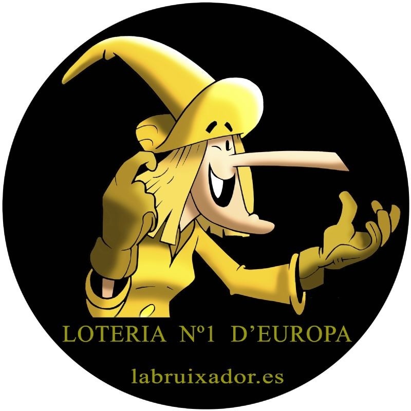 a logo for loteria no 1 d europa with a cartoon character