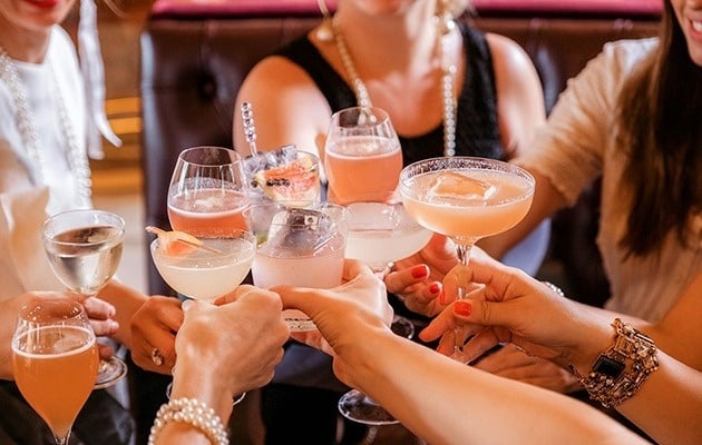 a close up of a red and yellow painting