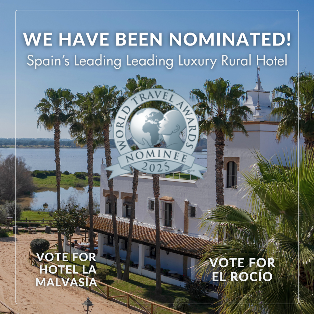 a poster that says we have been nominated spain 's leading luxury rural hotel