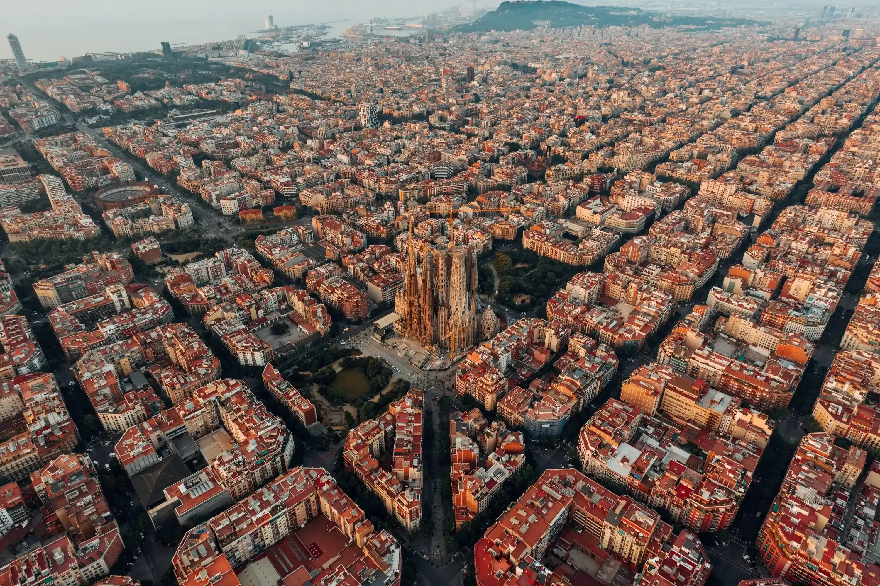 Fuente mágica junto al Palau Nacional, cerca de María del Mar.