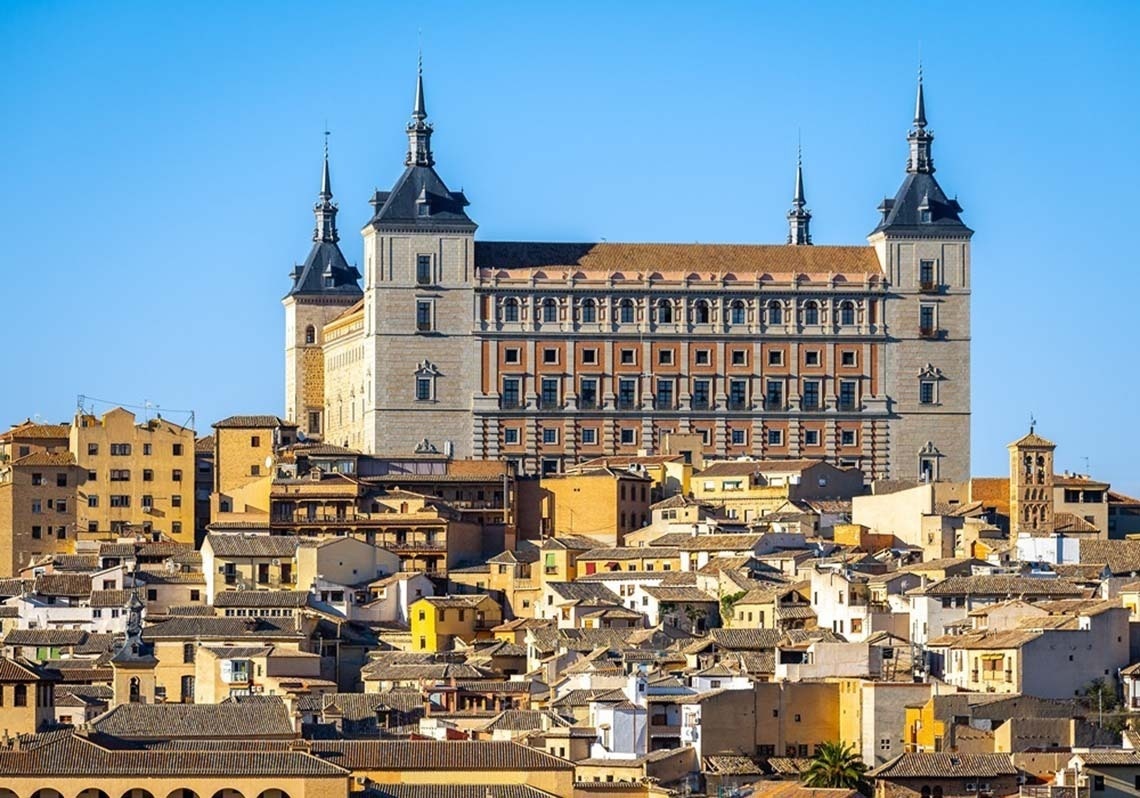 a very ornate building with columns and arches