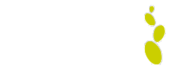um logotipo branco e verde em um fundo preto