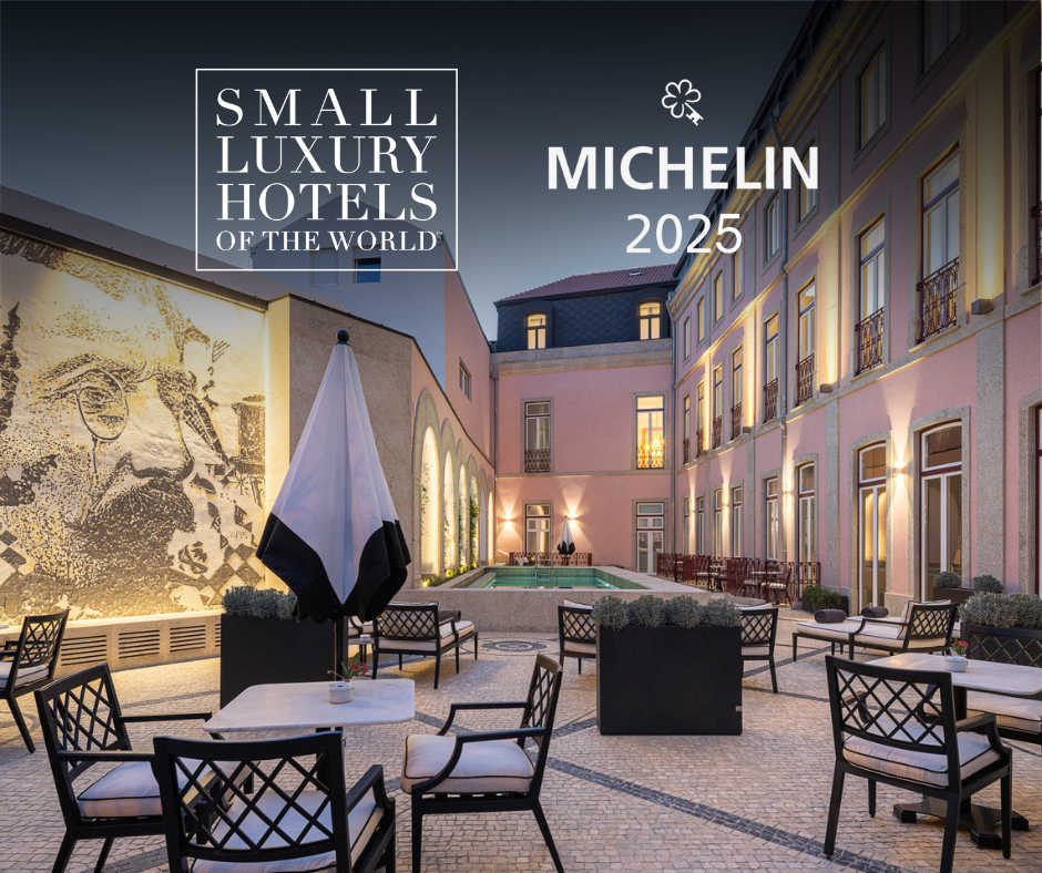 an advertisement for small luxury hotels of the world