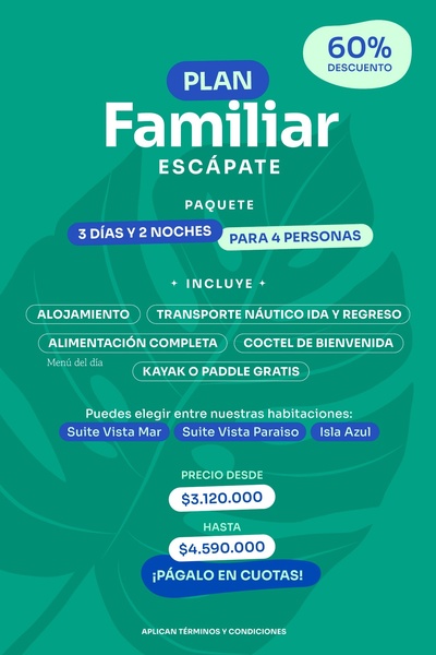 an advertisement for pasadia hotel mucura club