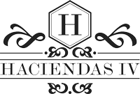 a black and white logo for hacienda village tenerife