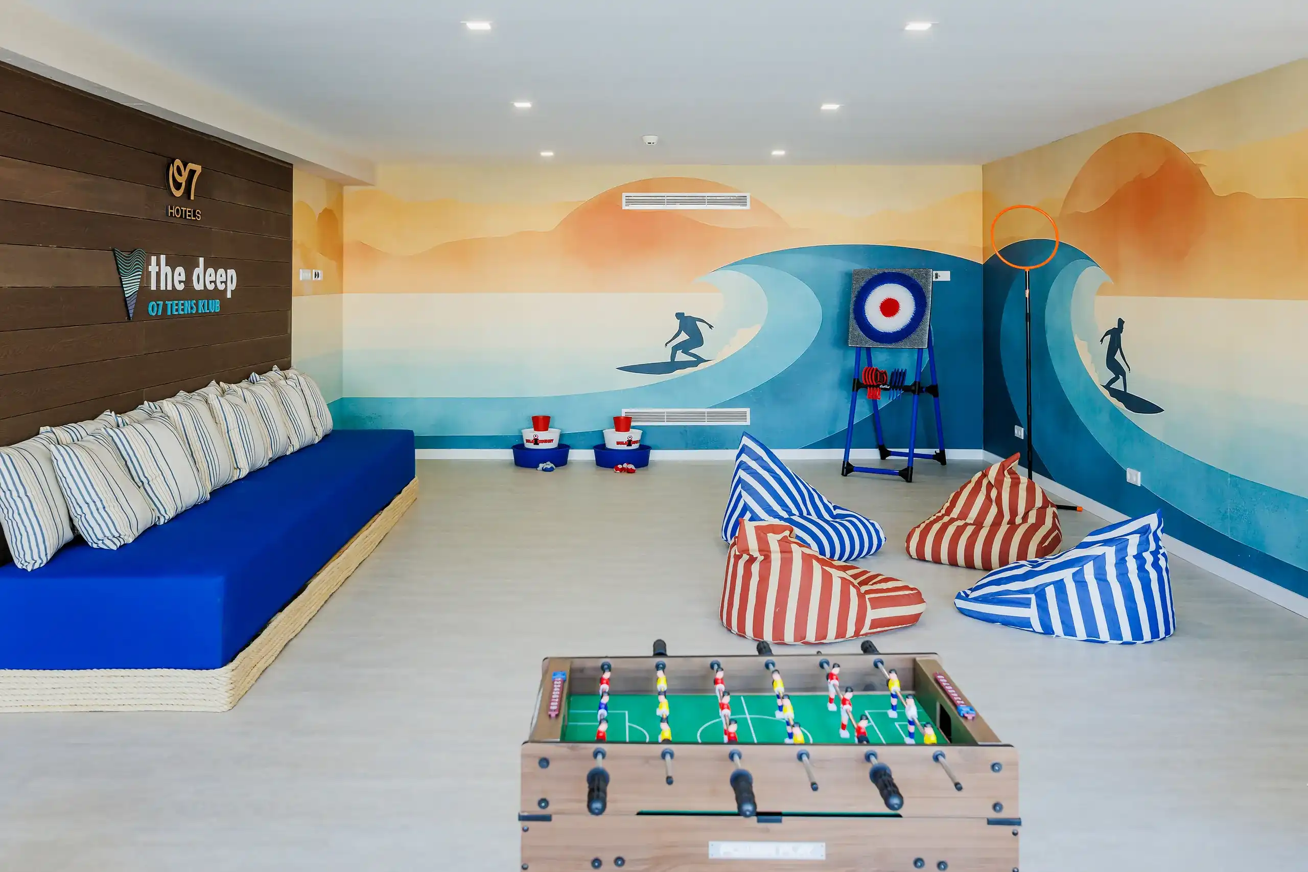 The Reef game room and workshops · O7 Kids Klub at Family Reef
