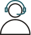un pixel art d' une personne portant un casque avec microphone .