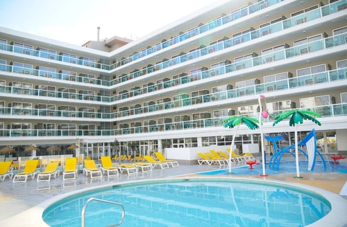 Hotel Villa Dorada: Piscina e zona infantil em Salou.