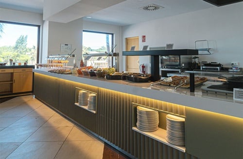 Buffet breakfast at Hotel Campo de Gibraltar, La Linea de la Concepcion.
