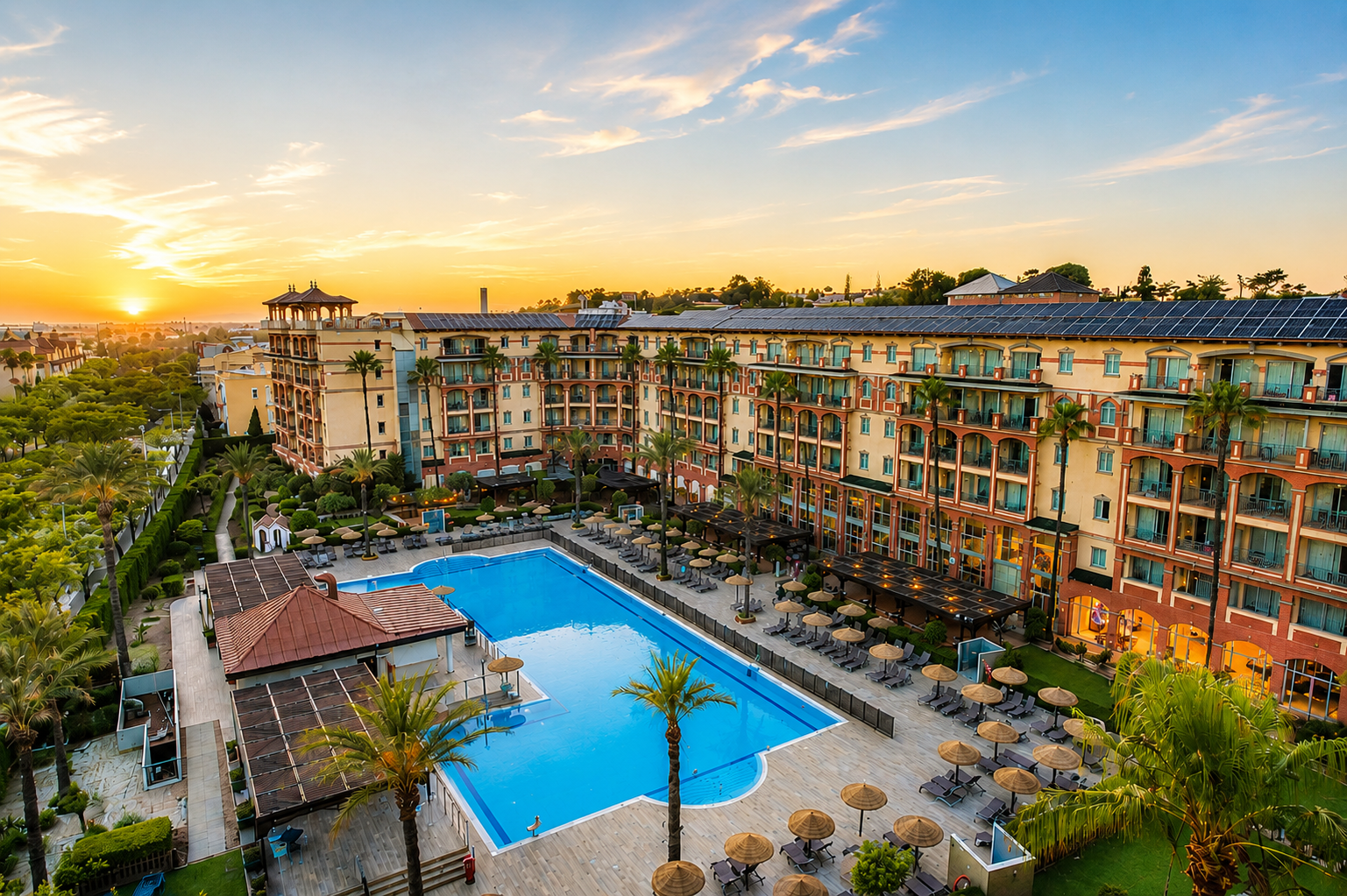 Spacious atrium of an all-inclusive hotel in Islantilla, Huelva | Ohtels Islantilla.
