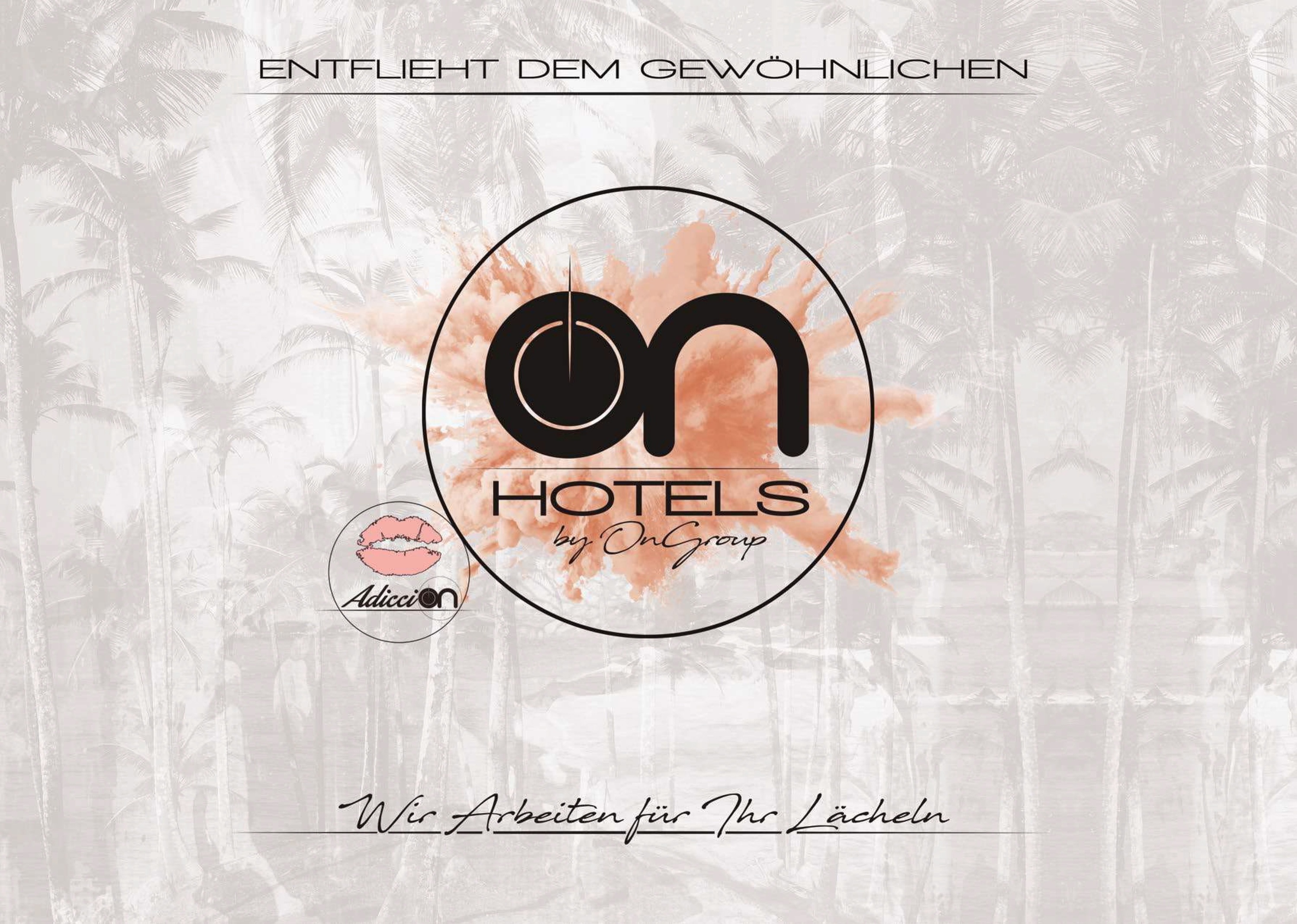 ein Poster mit dem Logo von on group hotels