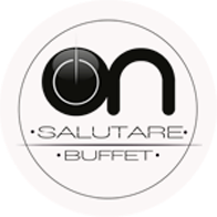 a black and white logo for salutare buffet