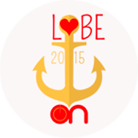 a sticker with an anchor and the words love on 2015
