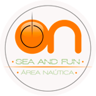 a logo for on sea and fun area nautica