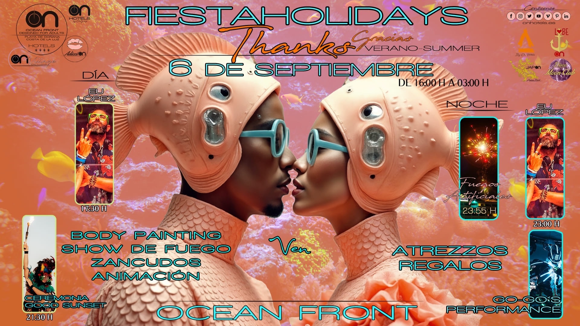 un cartel para las fiestas de gracias del 6 de septiembre