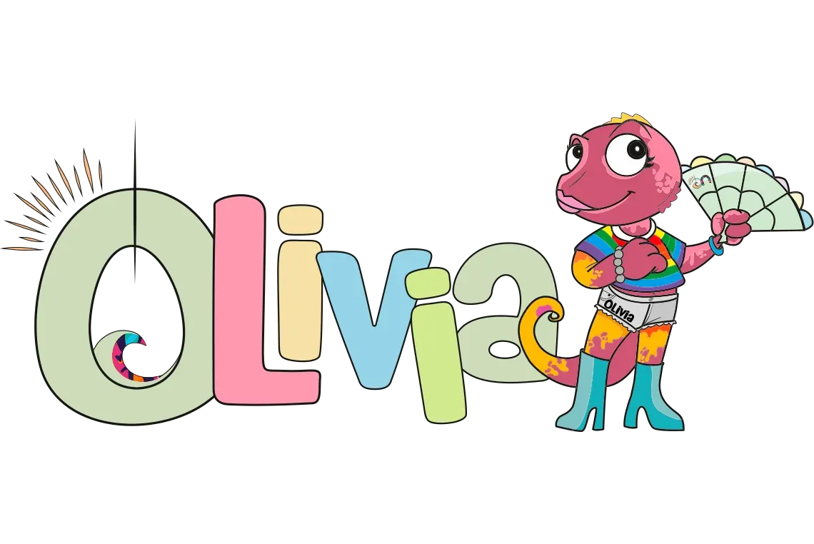 On Hotels: Olivia, la lagartija arcoíris, icono de On Corporativa.