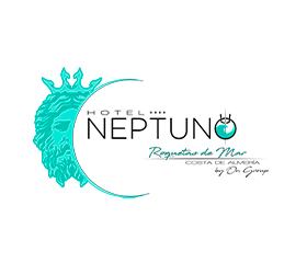 a logo for hotel neptune with a lion on it