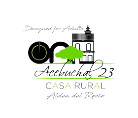 el logotipo de la casa rural acebuchal 23 está diseñado para adultos