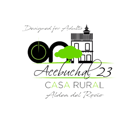 el logotipo de la casa rural acebuchal 23 está diseñado para adultos