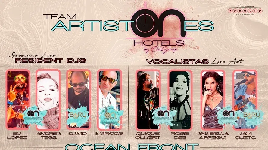 On Hotels: Artistas e DJs ao vivo no Ocean Front. Eventos corporativos.