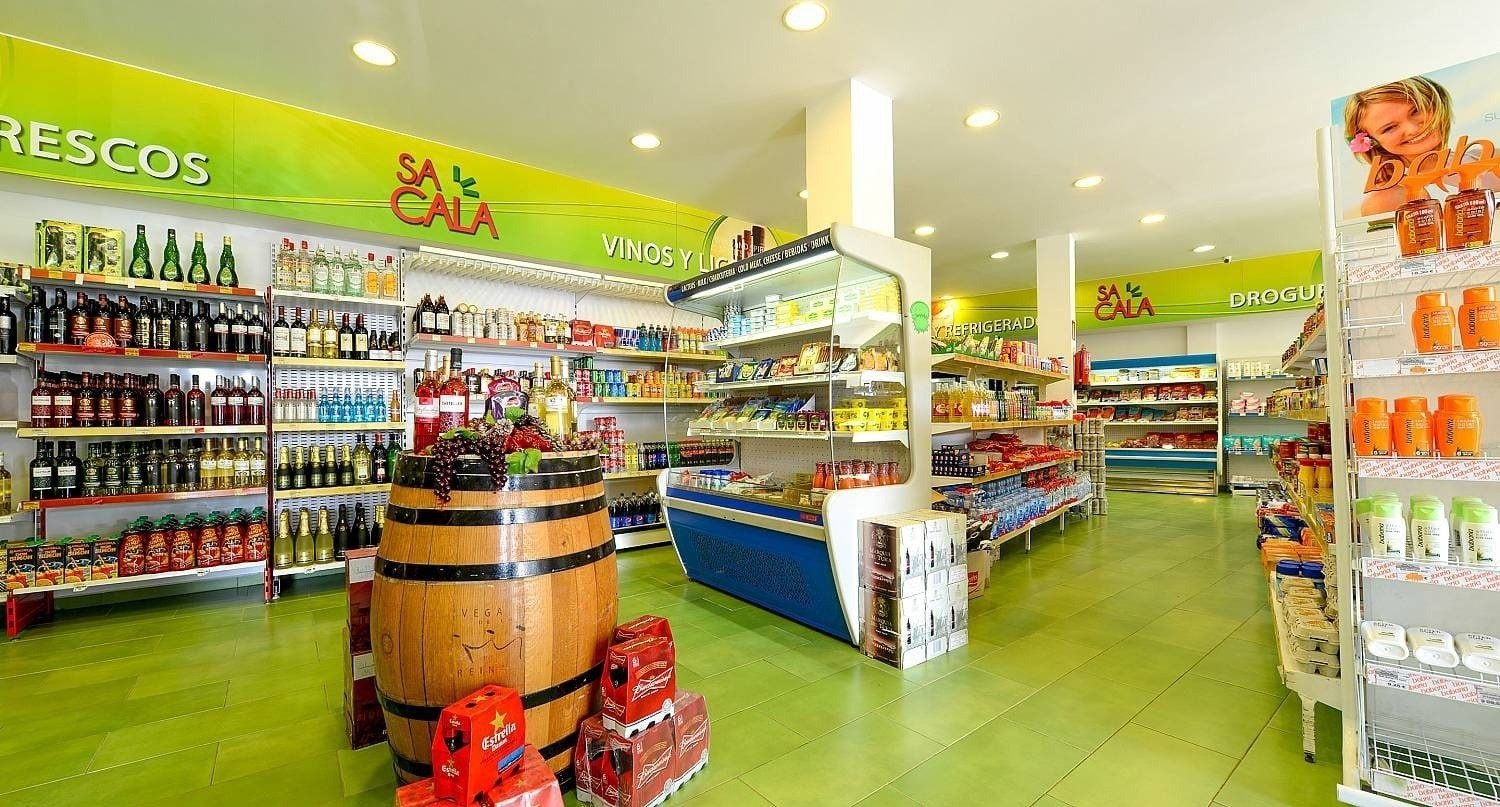 Grocery store of the Ona Cala Pi hotel, in Majorca