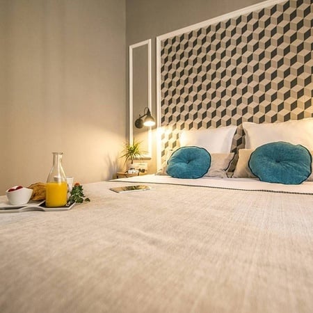 Détail du petit déjeuner au lit à l´Hôtel Boutique Mosaic by Ona Hotels, à Barcelone