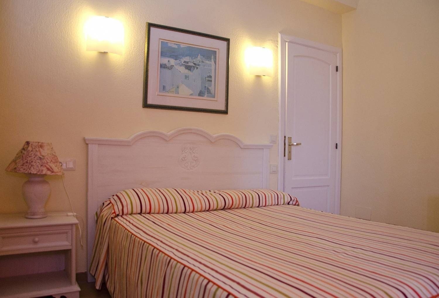 Double bedroom in the Ona Cala Pi hotel apartment, in Majorca