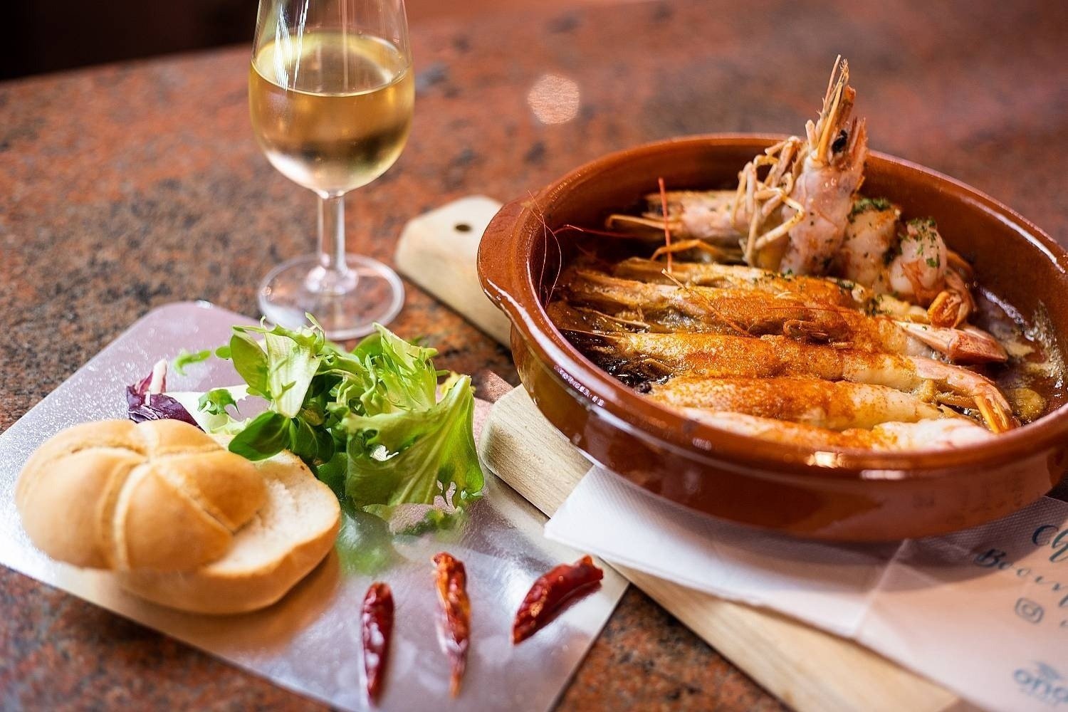 Seafood dish in the restaurant of the Hotel Ona Alanda Club Marbella