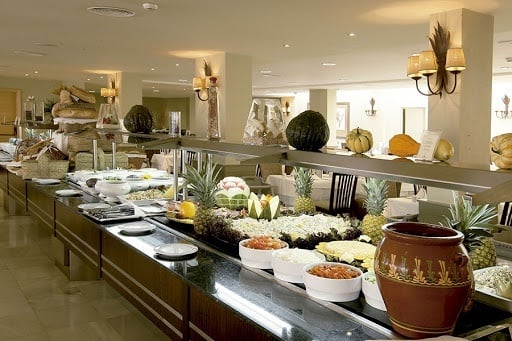 All-inclusive breakfast buffet at the Hotel Ona Marinas in Nerja