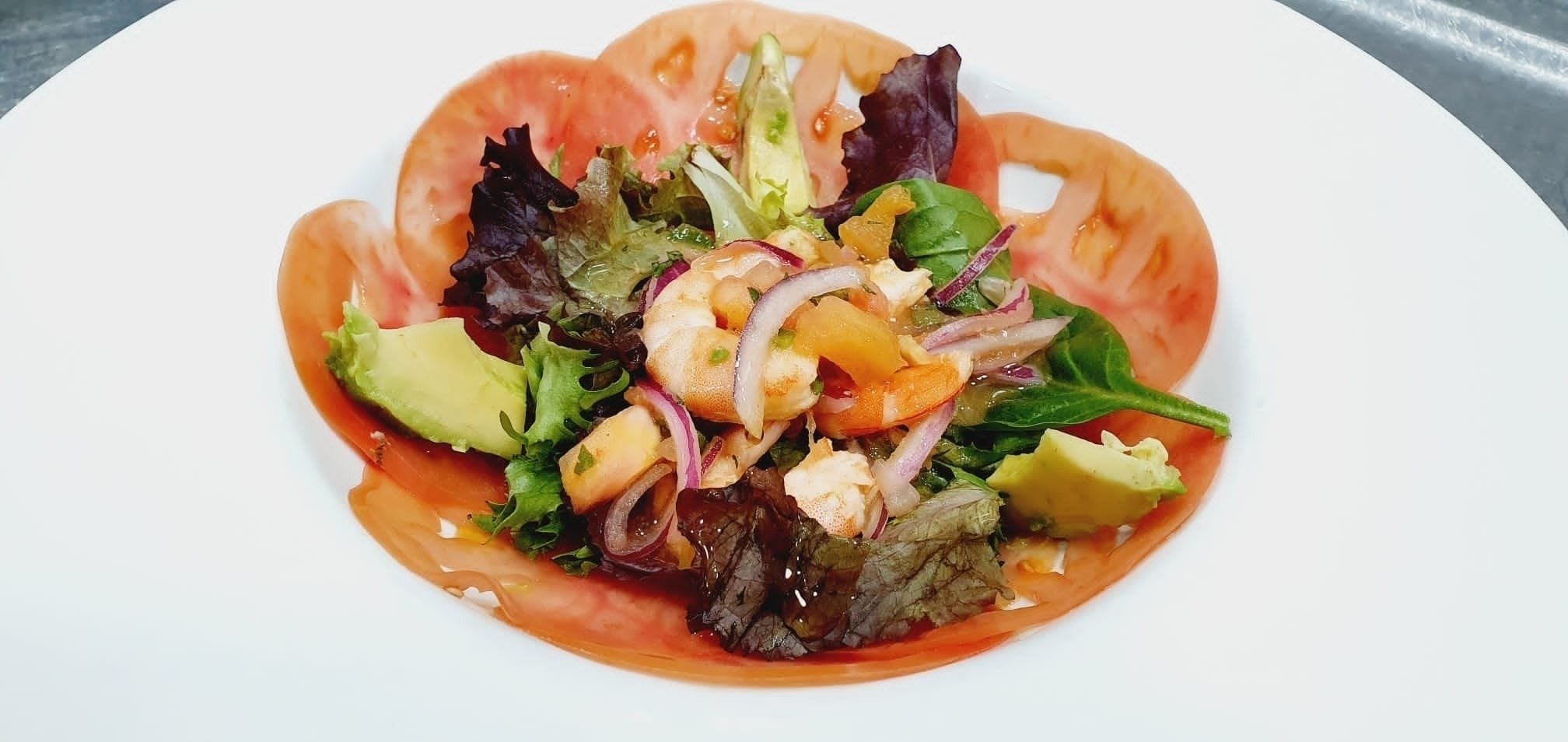Salad from the Ona Ogisaka Garden Hotel restaurant in Denia