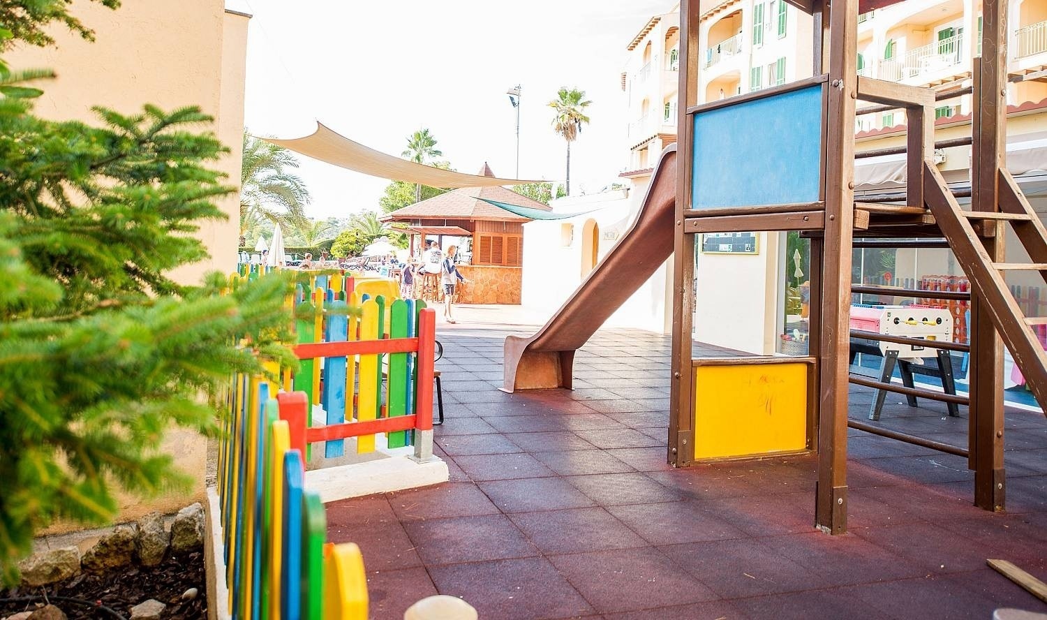 Detail of the children´s playground of the Ona Cala Pi hotel, in Majorca