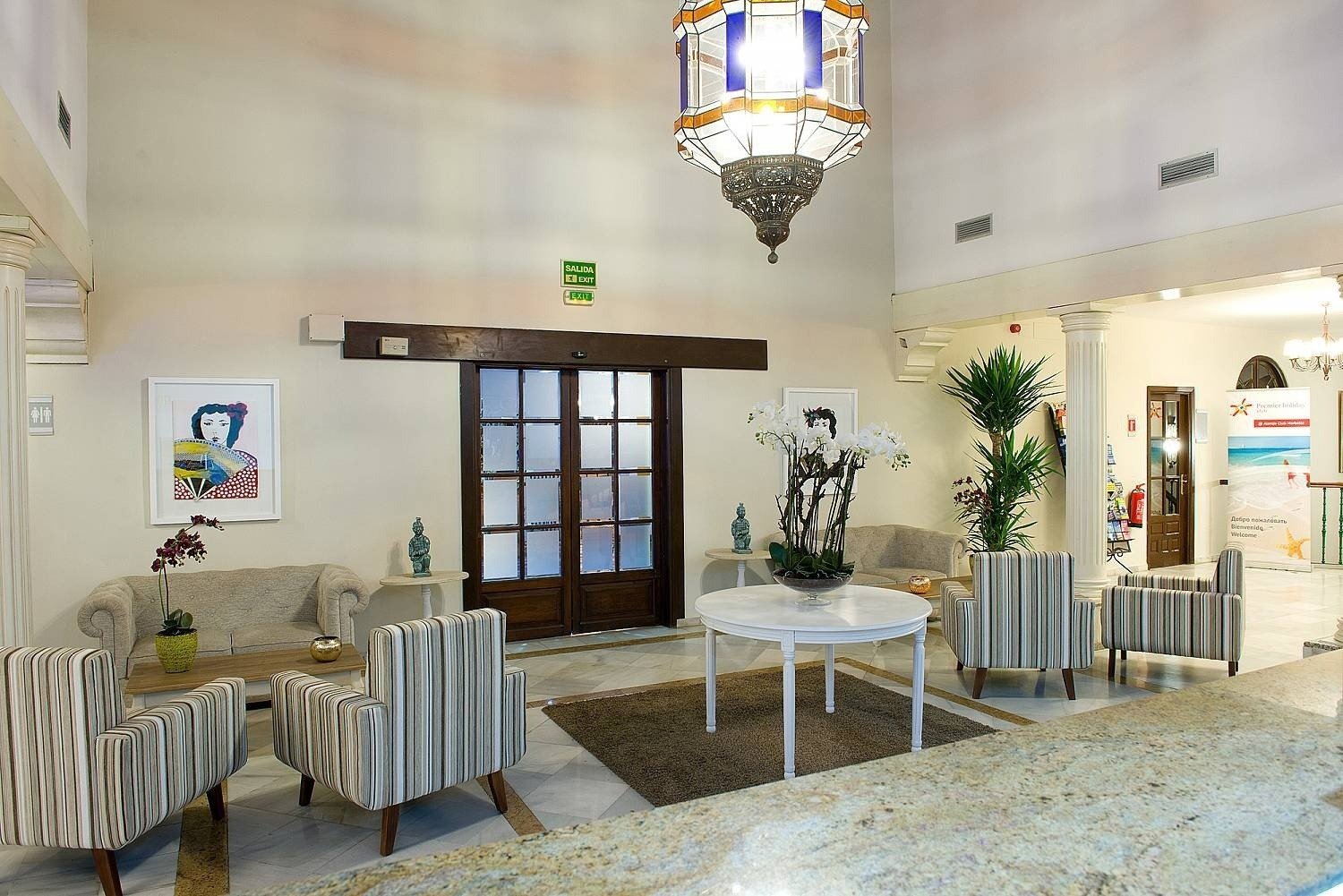 Waiting room of the Hotel Ona Alanda Club Marbella