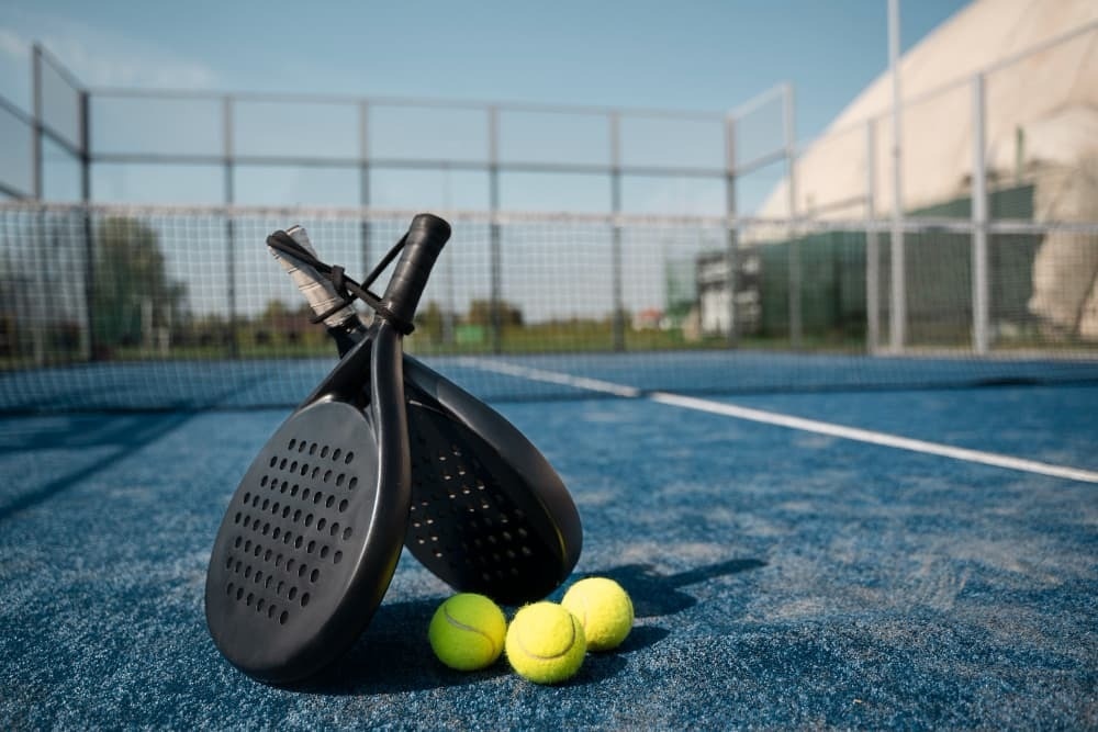 Detail of a paddle court near the Ona Valle Romano Golf - Resort hotel