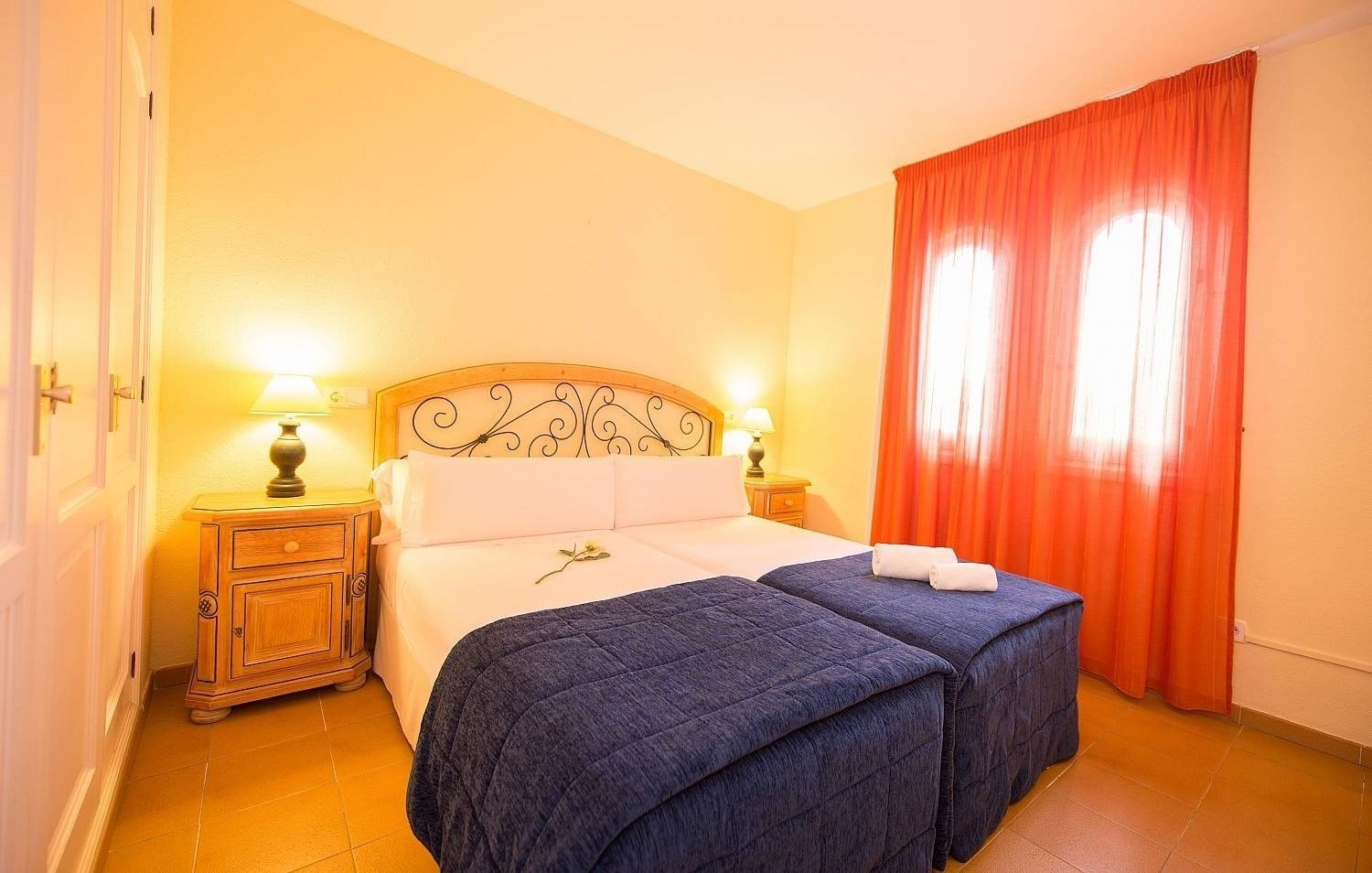Double bedroom at the Ona Cala Pi hotel, in Majorca
