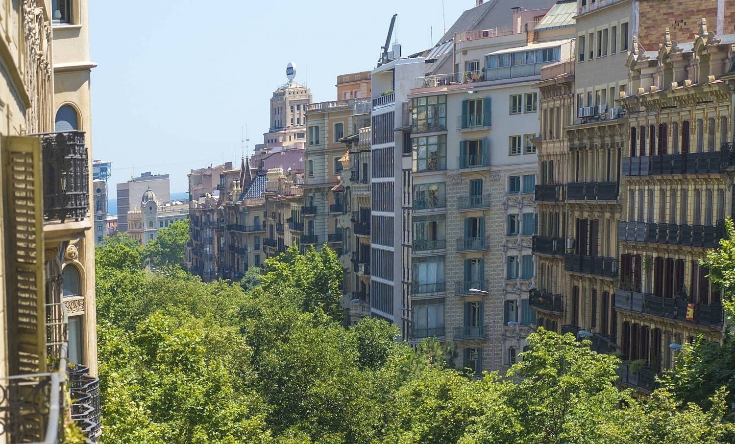 Panoramique des bâtiments près de l´Hôtel Boutique Mosaic by Ona Hotels, à Barcelone