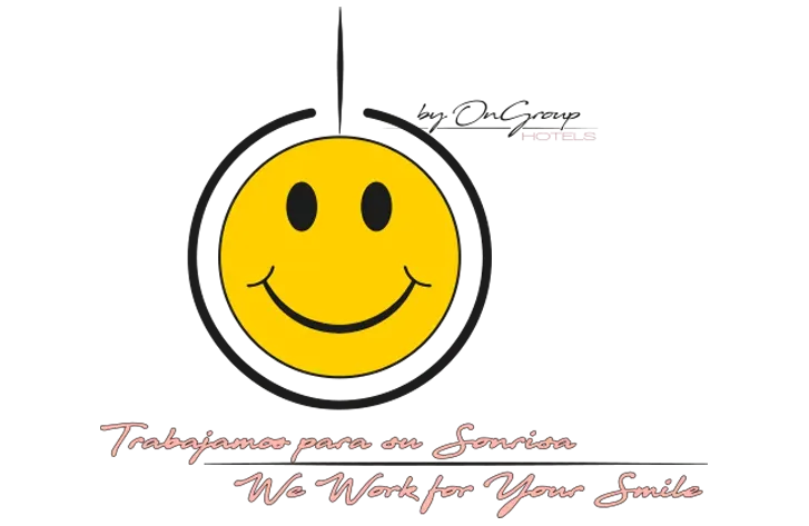 On Hotels: Neptuno logo with smiley, 