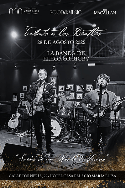 KAIZEN: Casa Palacio María Luisa hosts Beatles tribute concert in Jerez.