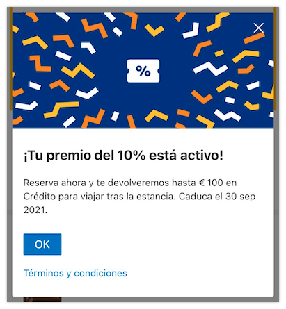 active 10% prize