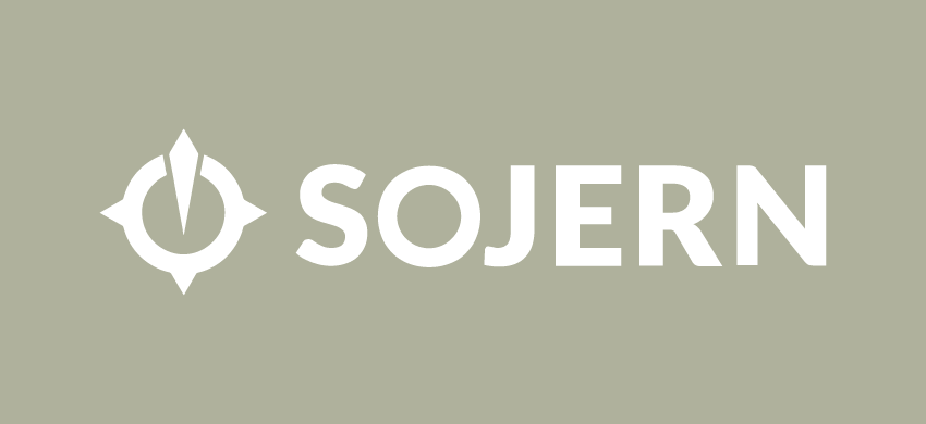 el logotipo de sojern está en blanco sobre un fondo gris