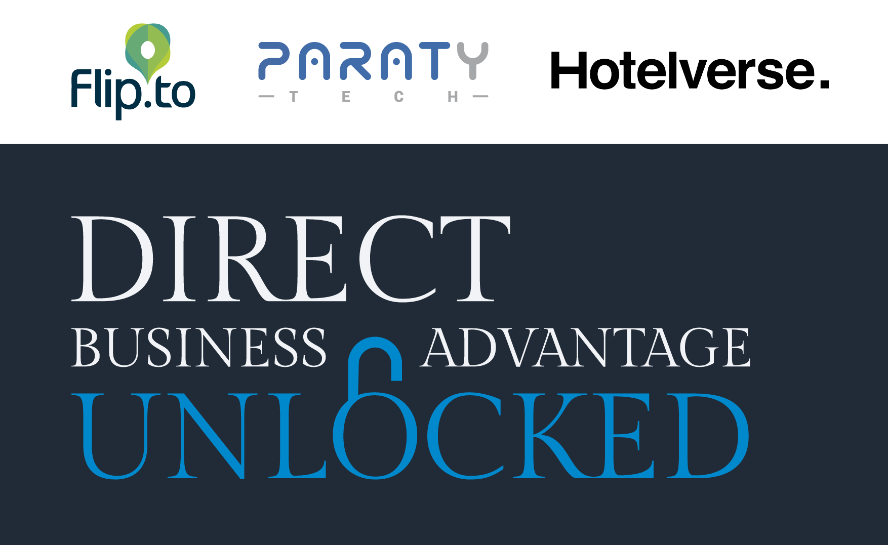 un cartel que dice direct business advantage desbloqueado