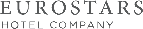 a black and white logo for eurostars hotel company