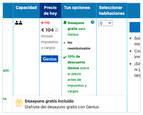 reserva com o Genius