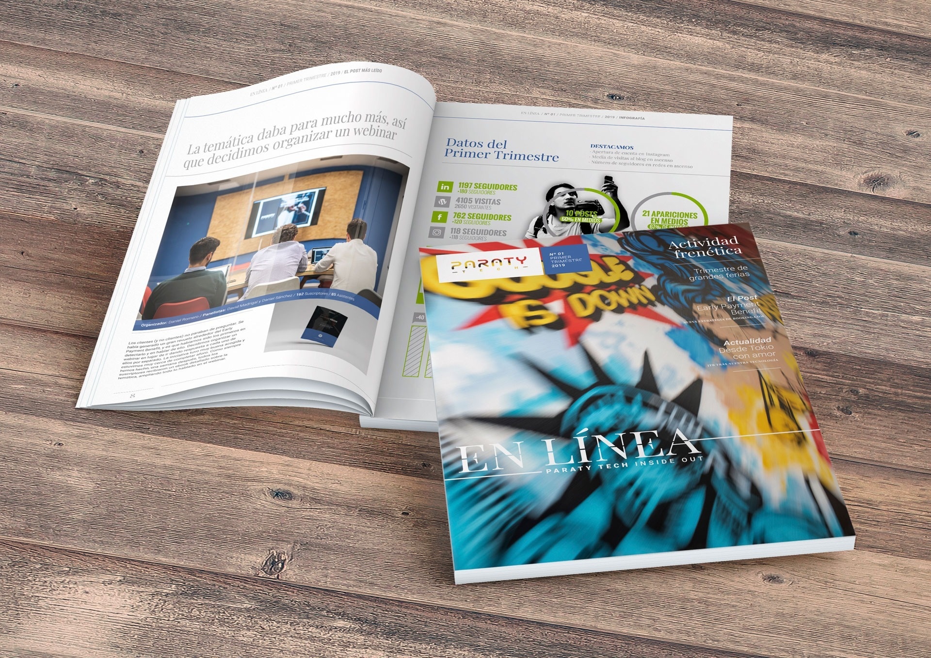 We launched our own magazine to make sure you are always up to date: EN LÍNEA is Paraty Tech Inside Out