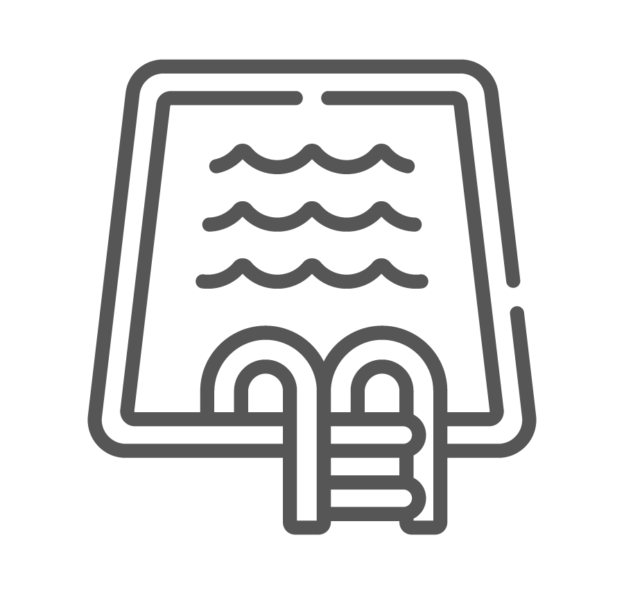 Hotel swimming pool icon