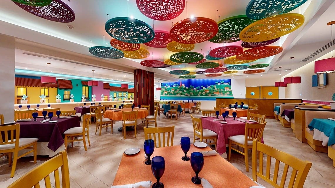 Taste the national cuisine at the Frida Restaurant at the Park Royal Beach Cancun Hotel