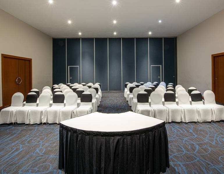 Event area, with chairs and lectern at Park Royal hotels and resorts