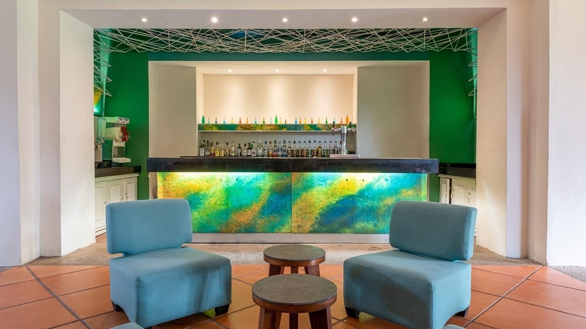 Relax in the Lobby Bar of the Park Royal Beach Ixtapa Hotel in Mexico